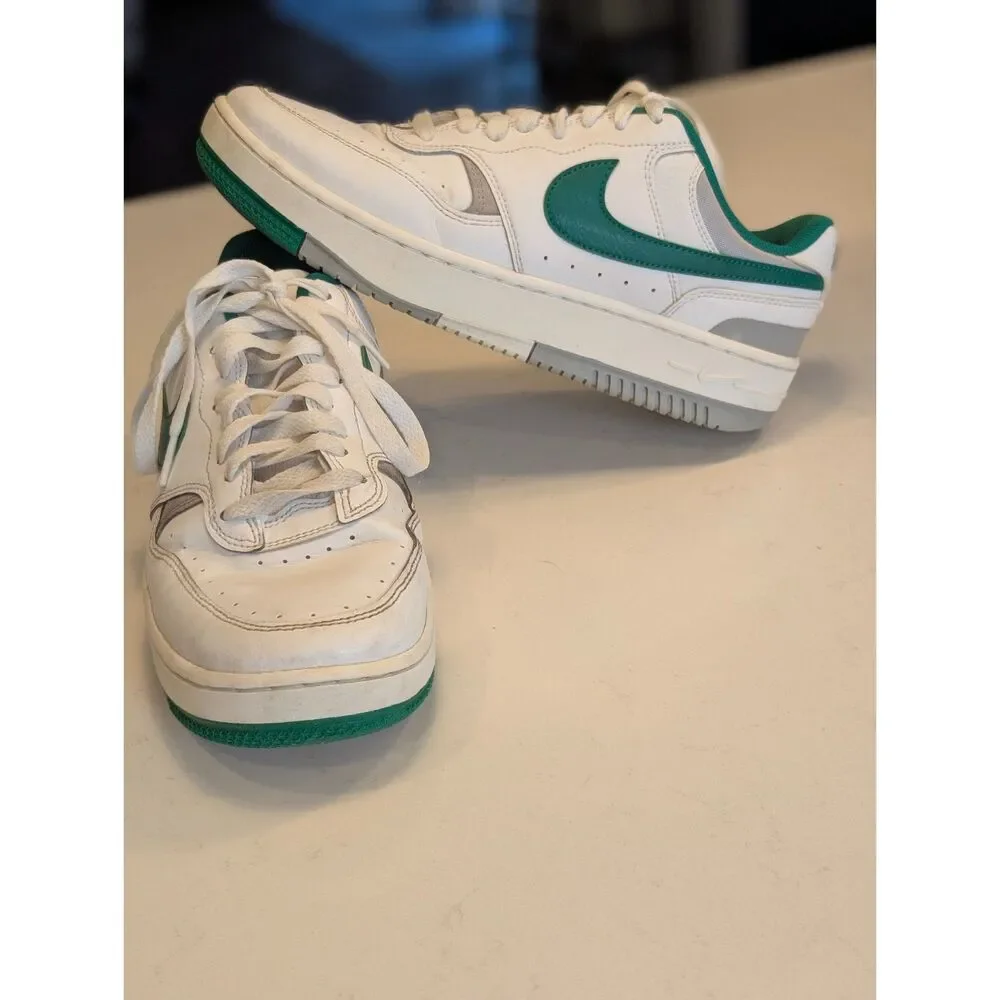 Nike Gamma Force Sail Fir Green Shoes | Women's 10 Retro Court Sneaker Old Money